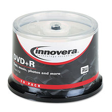 Load image into Gallery viewer, INNOVERA 46851 DVD+R Discs, 4.7GB, 16x, Spindle, Silver, 50/Pack
