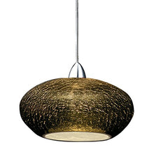 Load image into Gallery viewer, WAC Lighting MP-LED534-SM/CH Rhu LED Pendant Fixture with Chrome Canopy, One Size, Smoke
