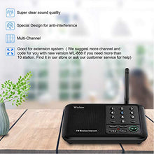 Load image into Gallery viewer, Wuloo Intercoms Wireless for Home 1 Mile (5280 Feet) Range 10 - Channel, Wireless Intercom System for Home House Business Office, Room to Room Intercom, Home Communication System (2 Packs, Black)
