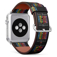 S-Type iWatch Leather Strap Printing Wristbands for Apple Watch 4/3/2/1 Sport Series (38mm) - Skateboard Worldwide