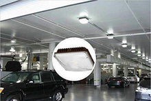 Load image into Gallery viewer, CYLED 100W LED Canopy Light Industrial Waterproof Outdoor High Bay Balcony Car Park Lane Gas Station Ceiling Light Equivalent 250W HID/HPS 6500 Lm 6000K DLC qualified
