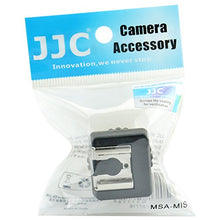Load image into Gallery viewer, Standard Hot Shoe Adapter JJC Flash Hot Shoe Mount Adapter for Sony Camcorder with Multi Interface Shoe Sony HDR-AX53 AX33 AX100 CX675 CX900 CX610E CX530E CX510E CX400E PJ810E PJ790E PJ780E PJ660E
