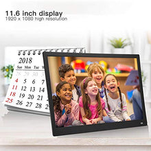 Load image into Gallery viewer, Acouto 11.6Inch Digital Photo Frame, 1920 * 1080 HD Screen Touch Button Digital Photo Album Alarm Clock Movie Player (Black)
