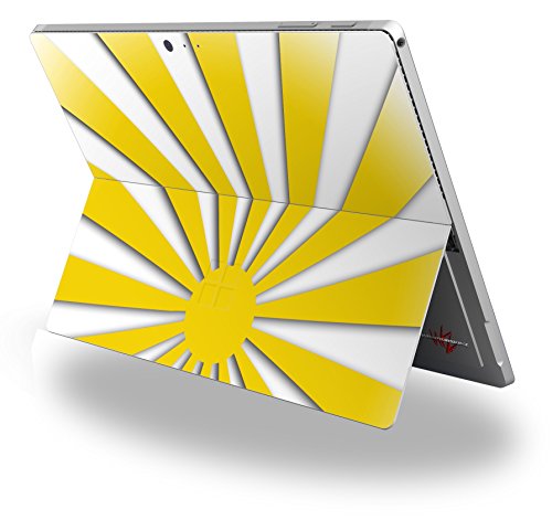 Rising Sun Japanese Flag Yellow - Decal Style Vinyl Skin fits Microsoft Surface Pro 4 (SURFACE NOT INCLUDED)