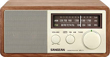 Load image into Gallery viewer, Sangean WR-11 Wood Cabinet AM/FM Table Top Analog Radio Wooden
