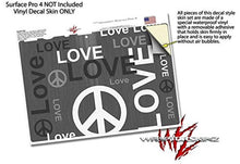 Load image into Gallery viewer, Love and Peace Gray - Decal Style Vinyl Skin fits Microsoft Surface Pro 4 (Surface NOT Included)
