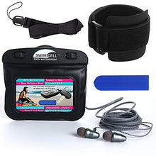 Load image into Gallery viewer, Waterproof MP3 Player Pouch for Swimming with Headphone Jack - Key Holder Case for Car Key Fob Money, MP3 Player. Adjustable Armband and Neck Lanyard with Silicone Key Cover for Arm Wrist or Ankle.
