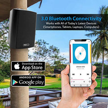 Load image into Gallery viewer, Pyle Pair of Wall Mount Waterproof &amp; Bluetooth 6.5&#39;&#39; Indoor/Outdoor Speaker System, with Loud Volume and Bass. (Pair, Black. PDWR62BTBK)
