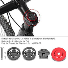 Load image into Gallery viewer, Dioche Bike Computer Holder, Mountain Road Bike Computer Holder Stem Top Cap Stopwatch GPS Speedometer Mount Bracket Base(Red)
