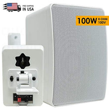 Load image into Gallery viewer, New EMB ECW20 100 Watts Full Range Outdoor Speaker/Environmental/Monitor (1 Speaker) White  Perfect for: Restaurant/Outdoor/Temple/Patio/Pool/Meeting Room/Church/Coffee Shop
