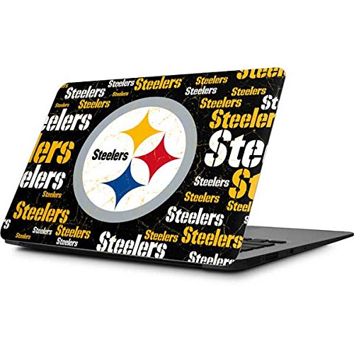Skinit Decal Laptop Skin Compatible with MacBook Air 11.6 (2010-2017) - Officially Licensed NFL Pittsburgh Steelers Black Blast Design