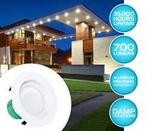 Load image into Gallery viewer, Westgate Lighting 12 Watt 4&quot; Inch Recessed Lighting Kit Dimmable LED Retrofit Downlight with Integrated Smooth Trim 120V (3000K Soft White 8 Pack)
