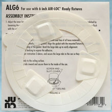 Load image into Gallery viewer, Juno Lighting ALG6 6-Inch Air-Loc Energy Conserving Gasket for IC Rated Housing
