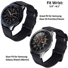 Load image into Gallery viewer, Olytop Galaxy Watch 46mm Bands, Galaxy Watch 3 45mm Band, Gear S3 Frontier Bands, 22mm Nylon Sports Replacement Strap Wristband for Samsung Galaxy Watch 46mm 2019 /3 45mm/ Gear S3 - 2 Pack
