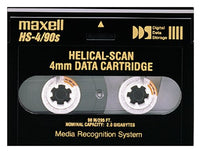 Maxell 2.0GB 91.5M HS-4/90S 4MM Data Cartridge for Helical Scan Drives (1-Pack)