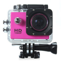 Generic 1080P 12MP Full HD USB 2.0 HDMI SJ4000 Outdoor Sports DVR Cam Action DV Camera (Pink)