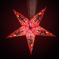 Decorative Hanging Paper Star Lamp Light Latern Christmas Festive Decorative Star Lamp Gift Item