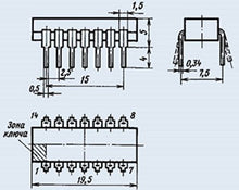 Load image into Gallery viewer, S.U.R. &amp; R Tools K155TL1 Analogue SN7413N, 7413PC, SN7413 IC/Microchip USSR 15 pcs
