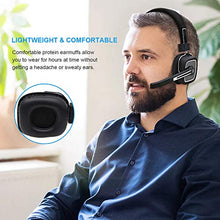 Load image into Gallery viewer, Trucker Bluetooth Headset Wireless with Noise canceling Microphone, On-Ear Wireless Headphones with Mic,Over The Head Earpiece for iOS &amp; Android Mobile Phone, Skype, Truck Drivers, Call Center,Voip

