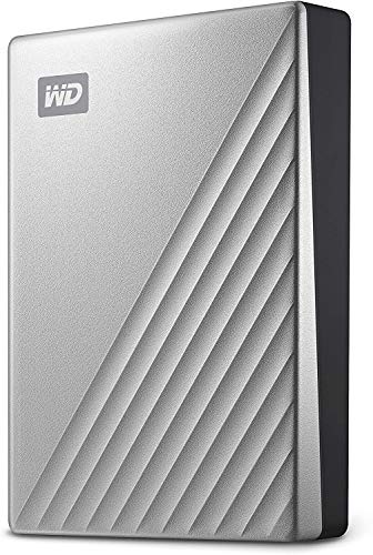 WD 4TB My Passport Ultra Silver Portable External Hard Drive HDD, USB-C and USB 3.1 Compatible - WDBFTM0040BSL-WESN