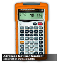 Load image into Gallery viewer, Calculated Industries 4065 Construction Master Pro Advanced Construction Math Feet-inch-Fraction Calculator for Contractors, Estimators, Builders, Framers, Remodelers, Renovators and Carpenters
