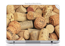 Load image into Gallery viewer, Laptop VINYL DECAL Sticker Skin Print Wine and Champagne Corks Pattern Background fits Surface Book
