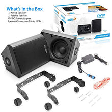 Load image into Gallery viewer, Pyle Pair of Wall Mount Waterproof &amp; Bluetooth 6.5&#39;&#39; Indoor/Outdoor Speaker System, with Loud Volume and Bass. (Pair, Black. PDWR62BTBK)
