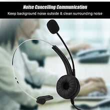 Load image into Gallery viewer, FOSA USB Headphones with Microphone,Over-Ear Stereo Sound Headset Support Noise Cancelling 360 Rotation Mute Function Adjust Volume fit for Computer/Telephone/Desktop Box
