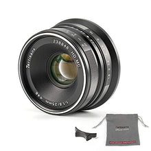 Load image into Gallery viewer, 7artisans 25mm F1.8 APS-C Manual Fixed Lens for Fuji Cameras X-A1 X-A10 X-A2,X-A3 X-at X-M1 XM2 X-T1 X-T10 X-T2 X-T20 X-Pro1 X-Pro2 X-E1 X-E2 X-E2s (Black)
