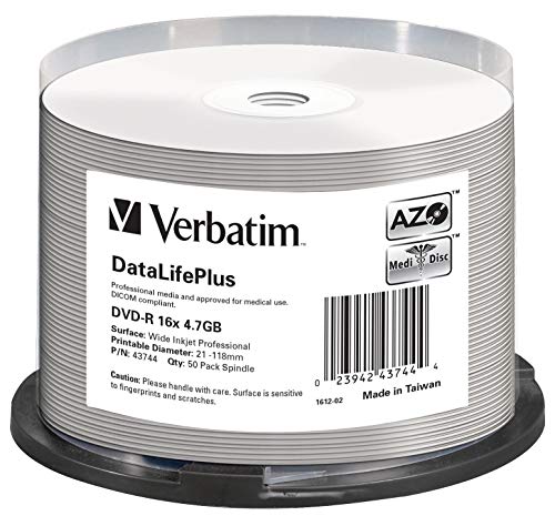 DVD-R 16X bulk, 4.7GB Wide ink