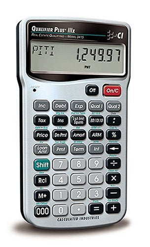 Calculated Industries 3415 Qualifier Plus Ii Ix Advanced Real Estate Mortgage Finance Calculator | Si