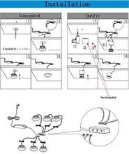Load image into Gallery viewer, Xking K0784 (White Shell) Ultra-Thin Recessed LED Under-Cabinet Lights Kit with Integrated Power Supply,45 Beam Angle,12V,Total 12W, LED Spotlight (Set of 4 -Cool White)
