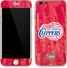 Load image into Gallery viewer, Skinit Decal Phone Skin Compatible with iPhone 6/6s - Officially Licensed NBA Los Angeles Clippers Hardwood Classics Design
