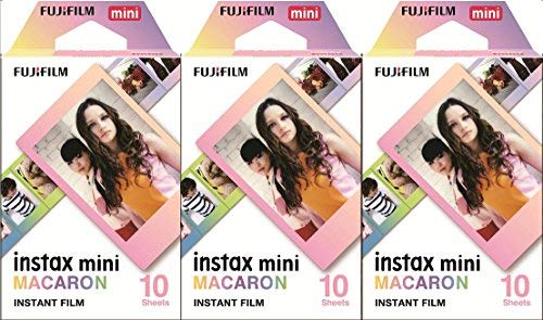 Fujifilm Instax Mini Macaron Instant Film Bundle (10 Exposures, 3-Pack) (3 Items)