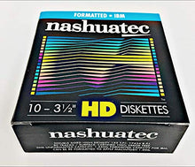 Load image into Gallery viewer, Nashuatec High Density HD 2-Sided 3.5&quot; Diskette Formatted 10 Diskettes Per Pack For Storage Data
