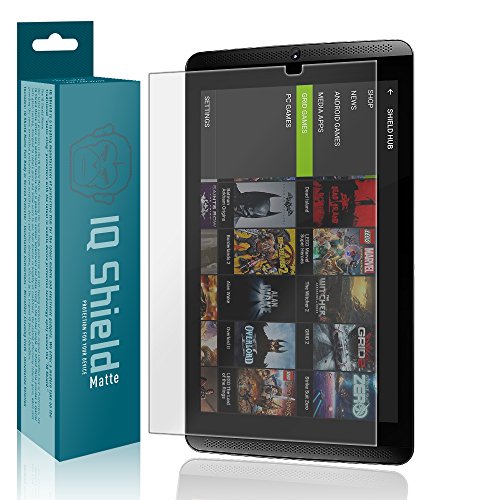 IQ Shield Matte Screen Protector Compatible with NVIDIA Shield Tablet (2014) Anti-Glare Anti-Bubble Film