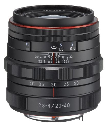 Pentax HD DA 20-40mm F2.8 - 4 Limited DC WR Wide Zoom Lens for Q Mount - Black