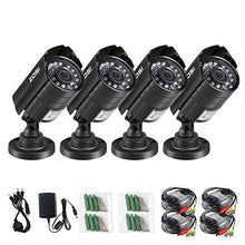Load image into Gallery viewer, Zosi 4 Pk 1920 Tvl 1080 P Security Camera 3.6mm Lens 24 Ir Le Ds 2.0 Mpâ Cctv Camera Home Security Day/Ni
