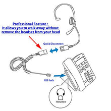 Load image into Gallery viewer, InnoTalk Headset Compatible with Cisco 6921, 6941, 6945, 6961 Phone Voice Tube Mic Headset with Quick Disconnect Cord
