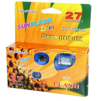 Sunflash One-time Use 35mm Flash Camera 27 Exposures Indoor or Outdoor Use (Pack of 12)