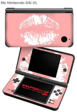 Load image into Gallery viewer, Nintendo DSi XL Skin - Big Kiss White on Pink
