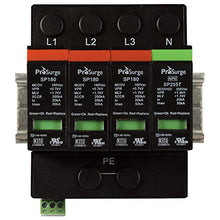 Load image into Gallery viewer, ASI ASISP180-3PN UL 1449 4th Ed. DIN Rail Mounted Surge Protection Device, 4 Pole, 3 Phase, 208/120 VAC, Pluggable MOV and GDT Module
