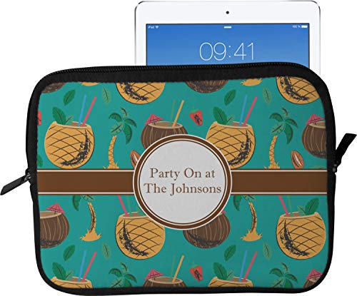 Coconut Drinks Tablet Case/Sleeve - Large (Personalized)