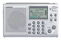 Sangean All in One AM/FM/SW Professional Digital Multi-Band World Receiver Radio with Large Easy to Read Backlit LCD Display