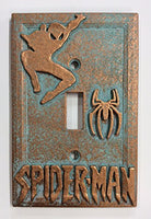 Spiderman Copper/patina/stone Light Switch Cover (Custom) (Copper/Patina)