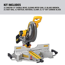 Load image into Gallery viewer, DEWALT Miter Saw, 12 Inch, 15 Amp, 3,800 RPM, Double Bevel Capacity, With Sliding Compound, Corded (DWS780)
