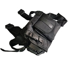 Load image into Gallery viewer, Lewong Universal Hands Free Chest Harness Bag Holsterâ For Two Way Radio (Rescue Essentials) (Leathe
