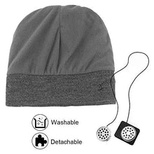 Load image into Gallery viewer, HaetFire Wireless Music Beanie Hat with Bluetooth Headphones Earphone Winter Warm Knit Running Cap Stereo Speakers Mic for Men Women Outdoor Fitness (Dark Gray)
