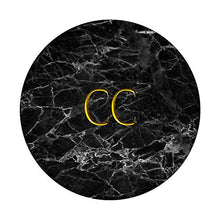 Load image into Gallery viewer, Black Marble With Custom Iconic Gold Initials CC
