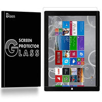 [2-Pack BISEN] Microsoft Surface Pro (2017), Surface Pro 4, Surface Pro 3 Tempered Glass Screen Protector, Anti-Scratch, Anti-Shock, Shatterproof, Lifetime Protection